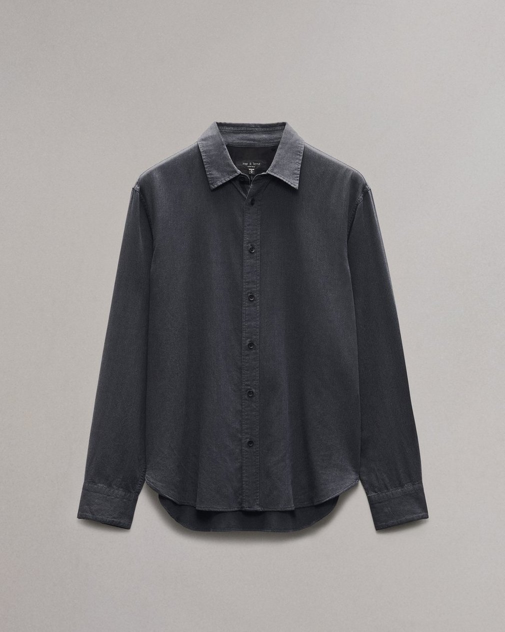 Finch Textured Striped Shirt - Black Stripe - Image 2