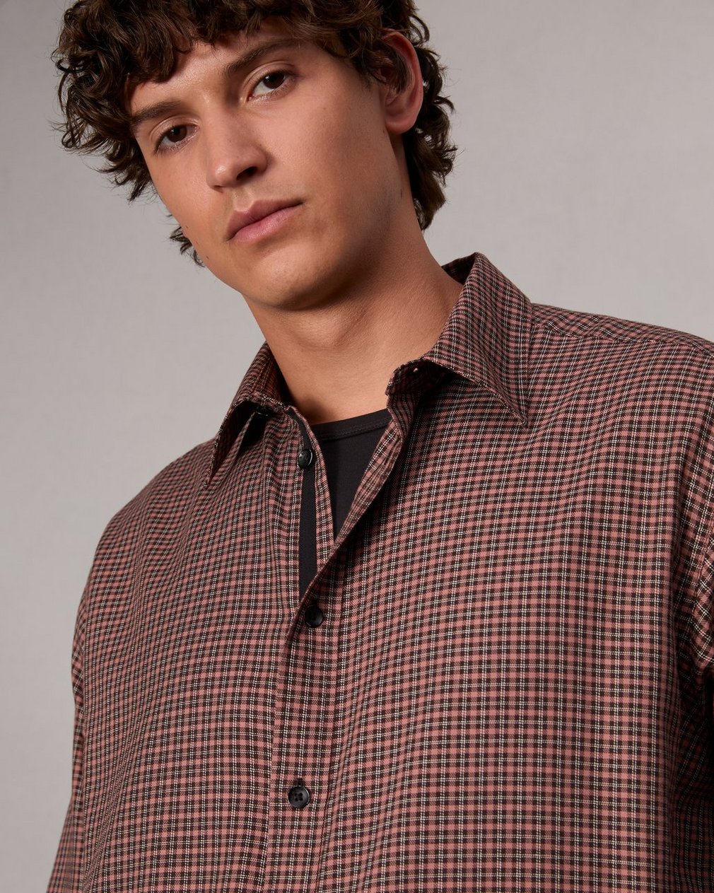 Matthew Plaid Shirt - Brown Plaid - Image 6