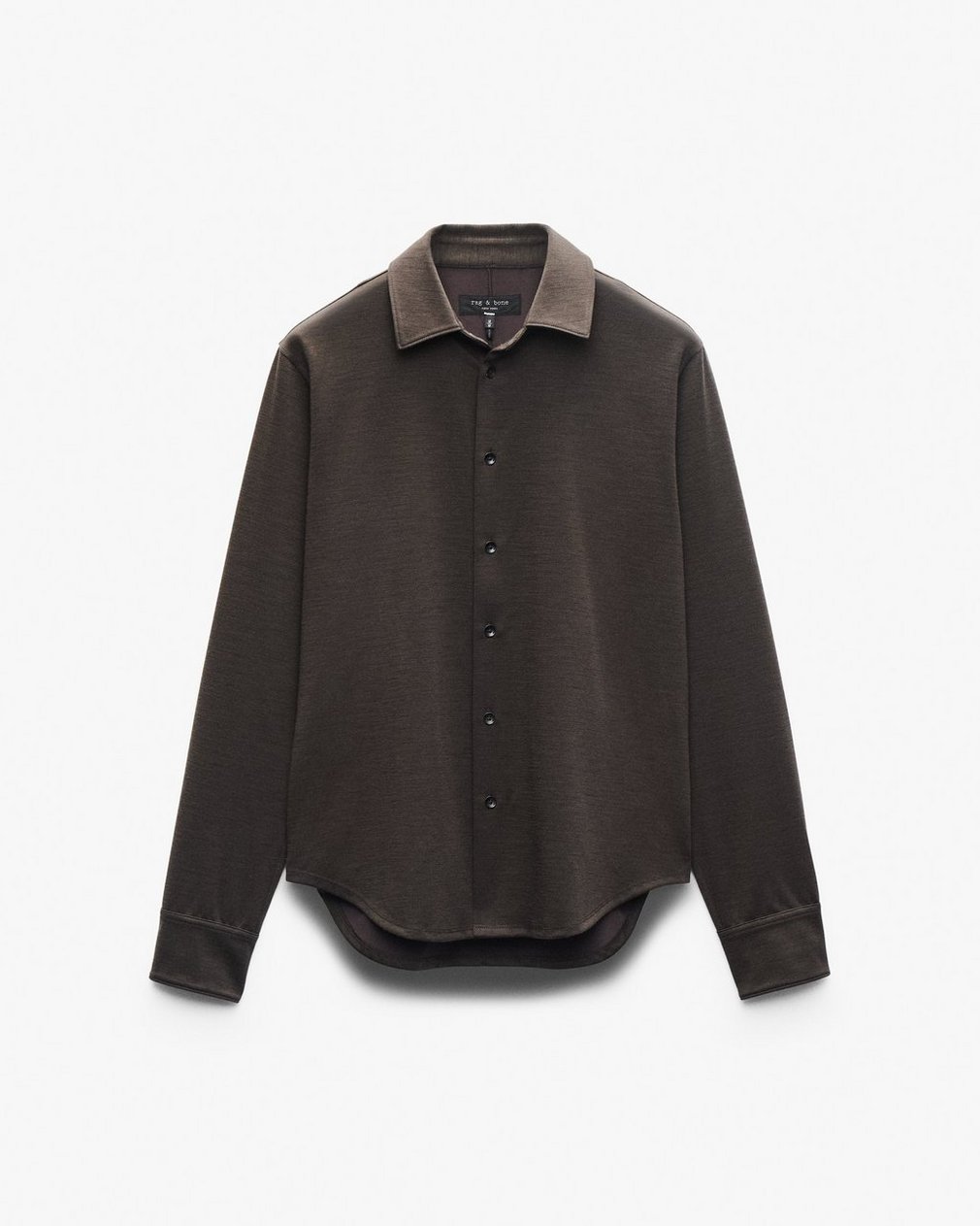 Tomlin Merino Wool Knit Shirt - Stonewall - Image 2