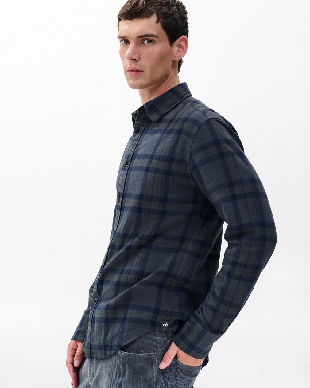 Tomlin Plaid Flannel Shirt - Ombre - Image 5