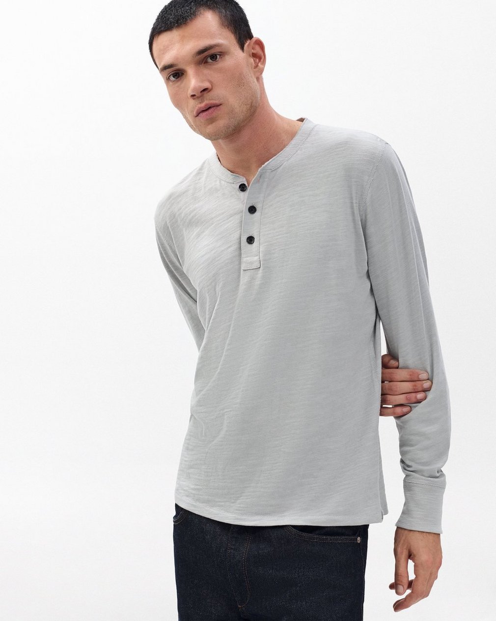 Classic Flame Henley - Harbor Grey - Image 2