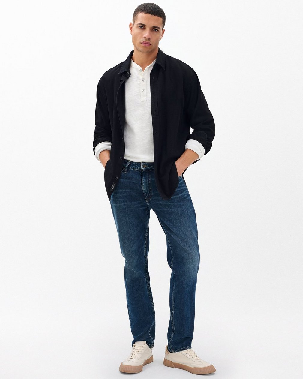 Classic Long-Sleeve Men's Henley - Image 3