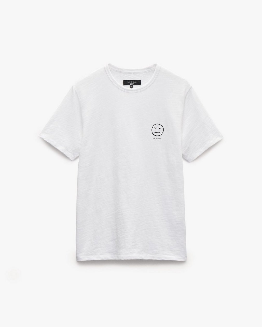 Sour Face Embroidered Tee - White