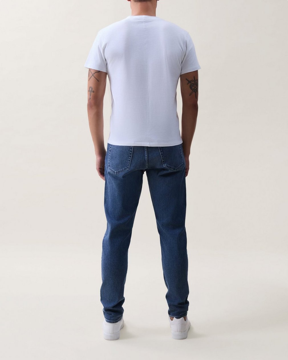 Classic Slub Cotton Henley - White - Image 2