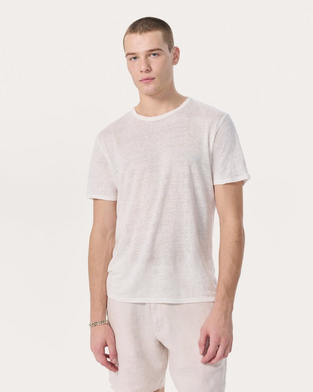 Classic Linen Tee - Chalk - Image 2