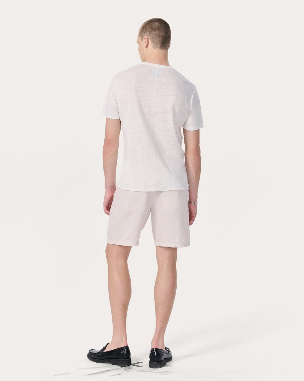 Classic Linen Tee - Chalk - Image 6