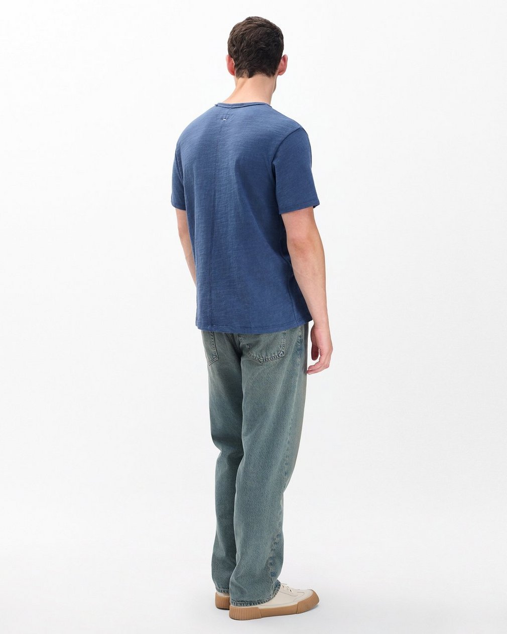 Classic Flame Tee - Worn Indigo - Image 5