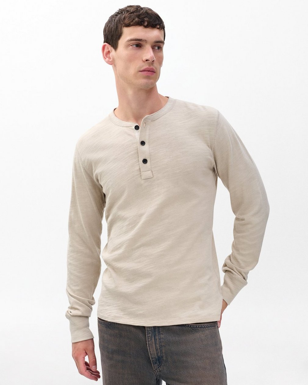 Classic Flame Henley - Dust - Image 2