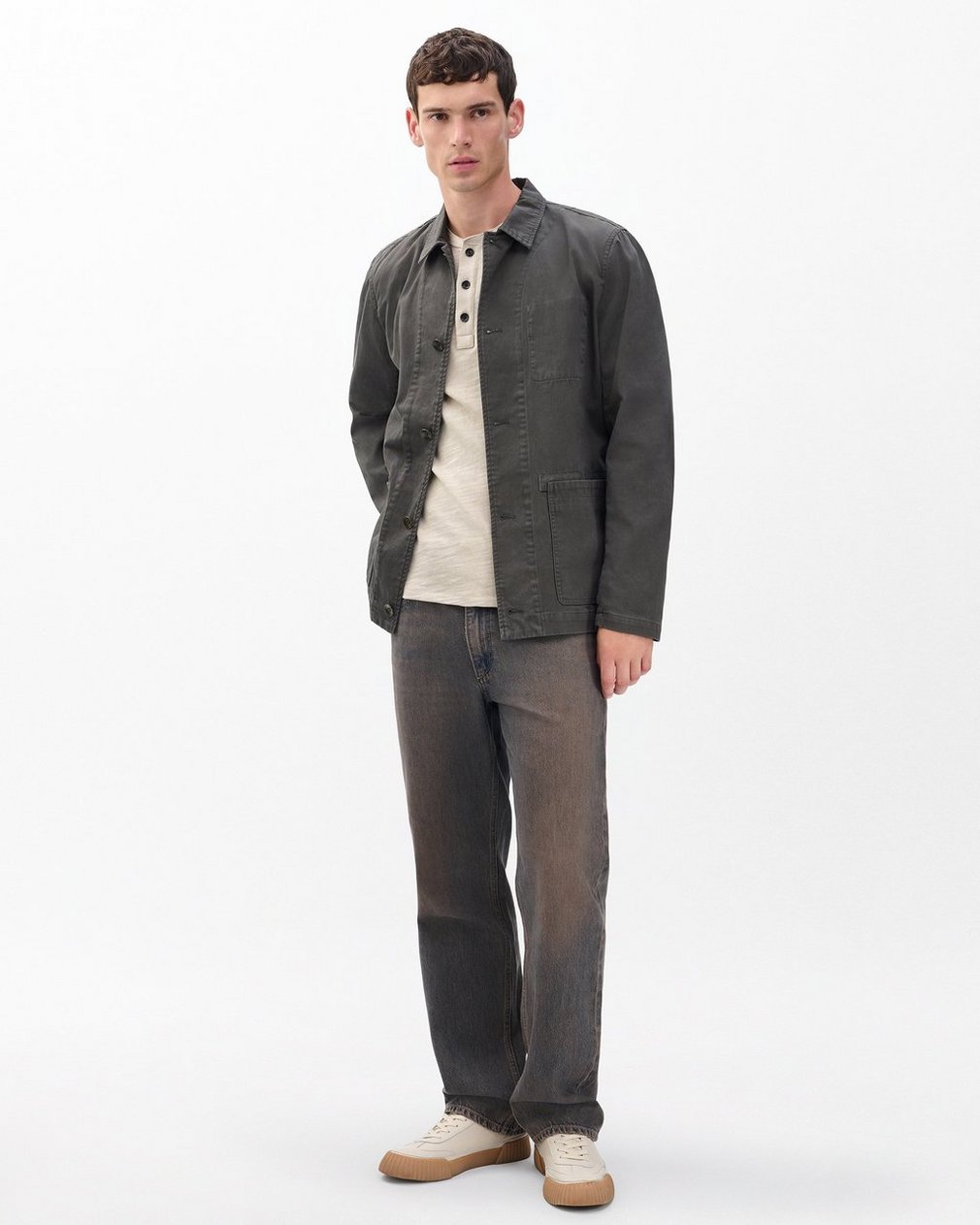 Classic Flame Henley - Dust - Image 3
