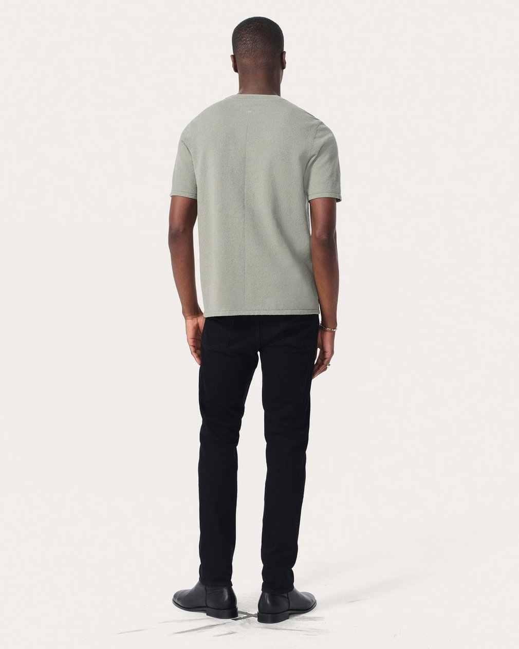 Zuma Knit Tee - Leaf Grey - Image 6