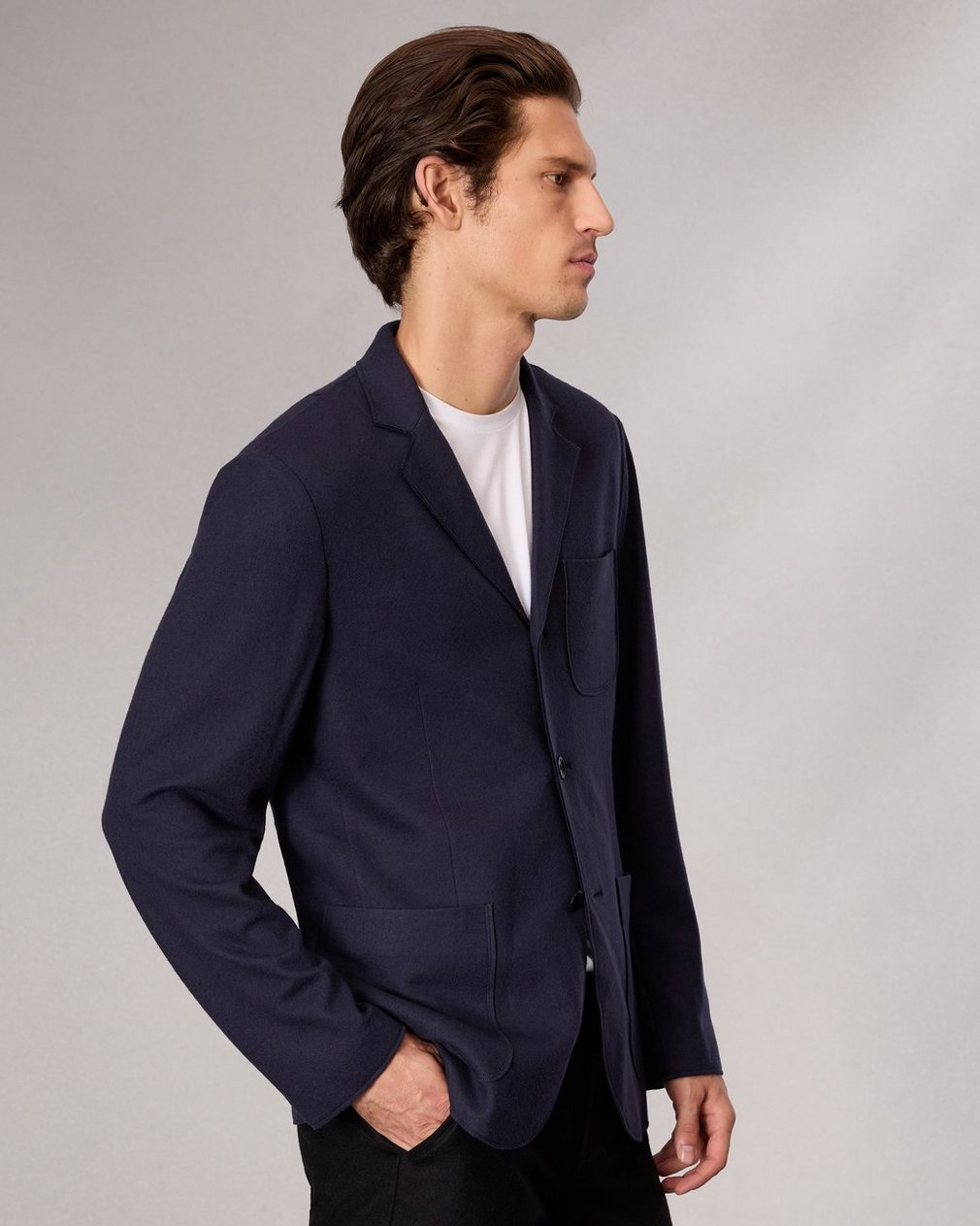 Achilles Knit Blazer - Dark Sapphire - Image 4