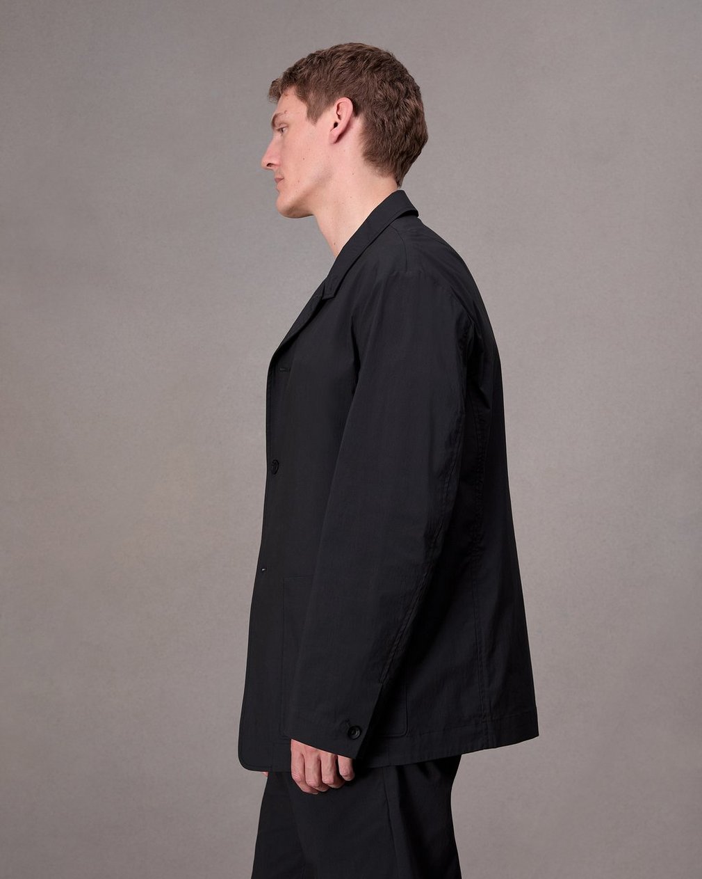 Gramercy Cotton Blazer - Black - Image 4
