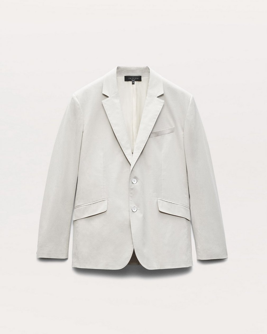 Butler Striped Stretch Cotton Blazer - Grey Stripe - Image 2