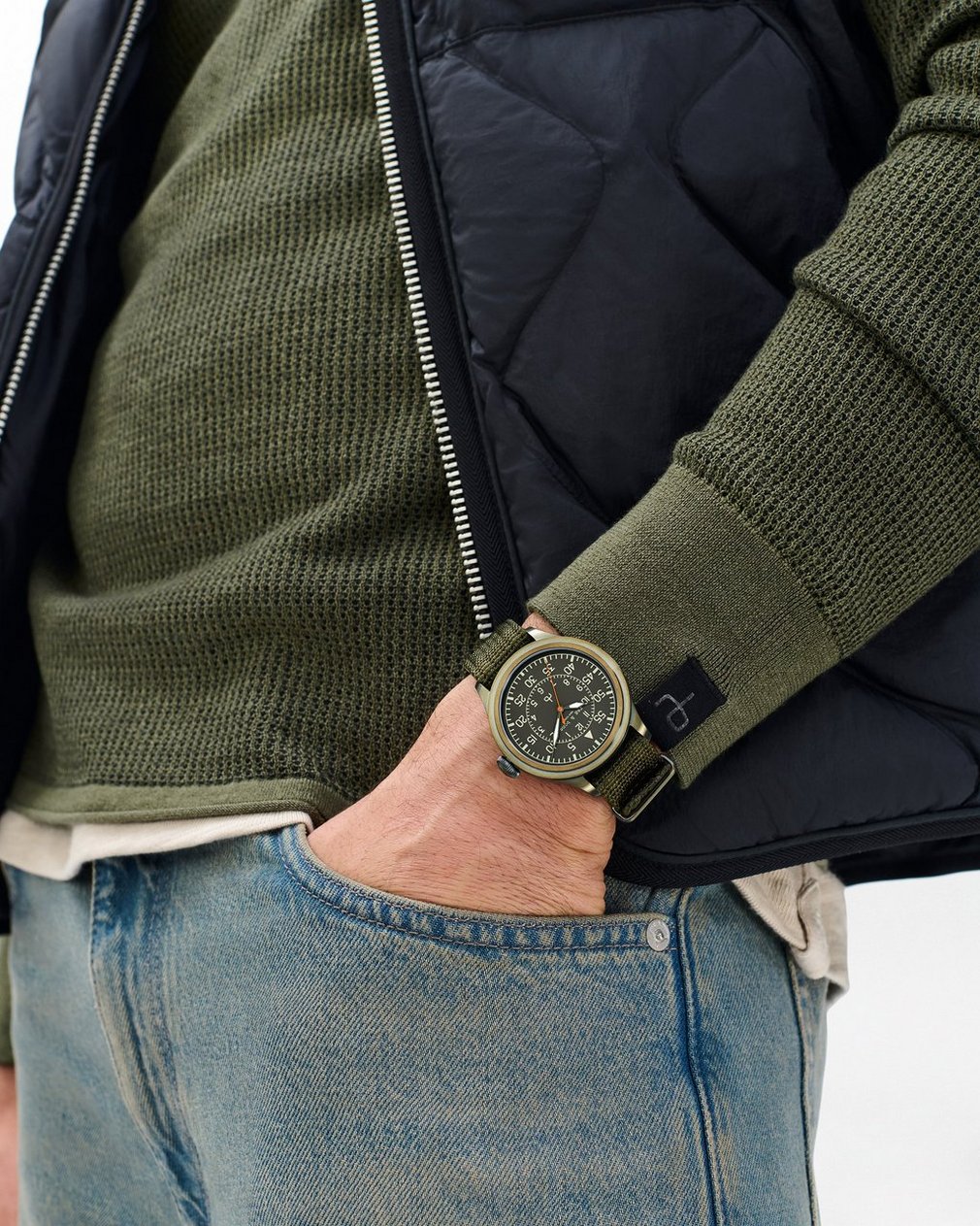 Archer Pilot Watch, 42mm - Green - Image 2