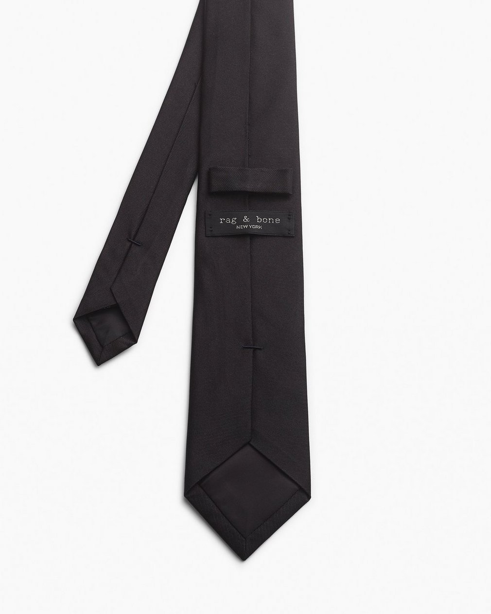 rb Silk Tie - Black - Image 3