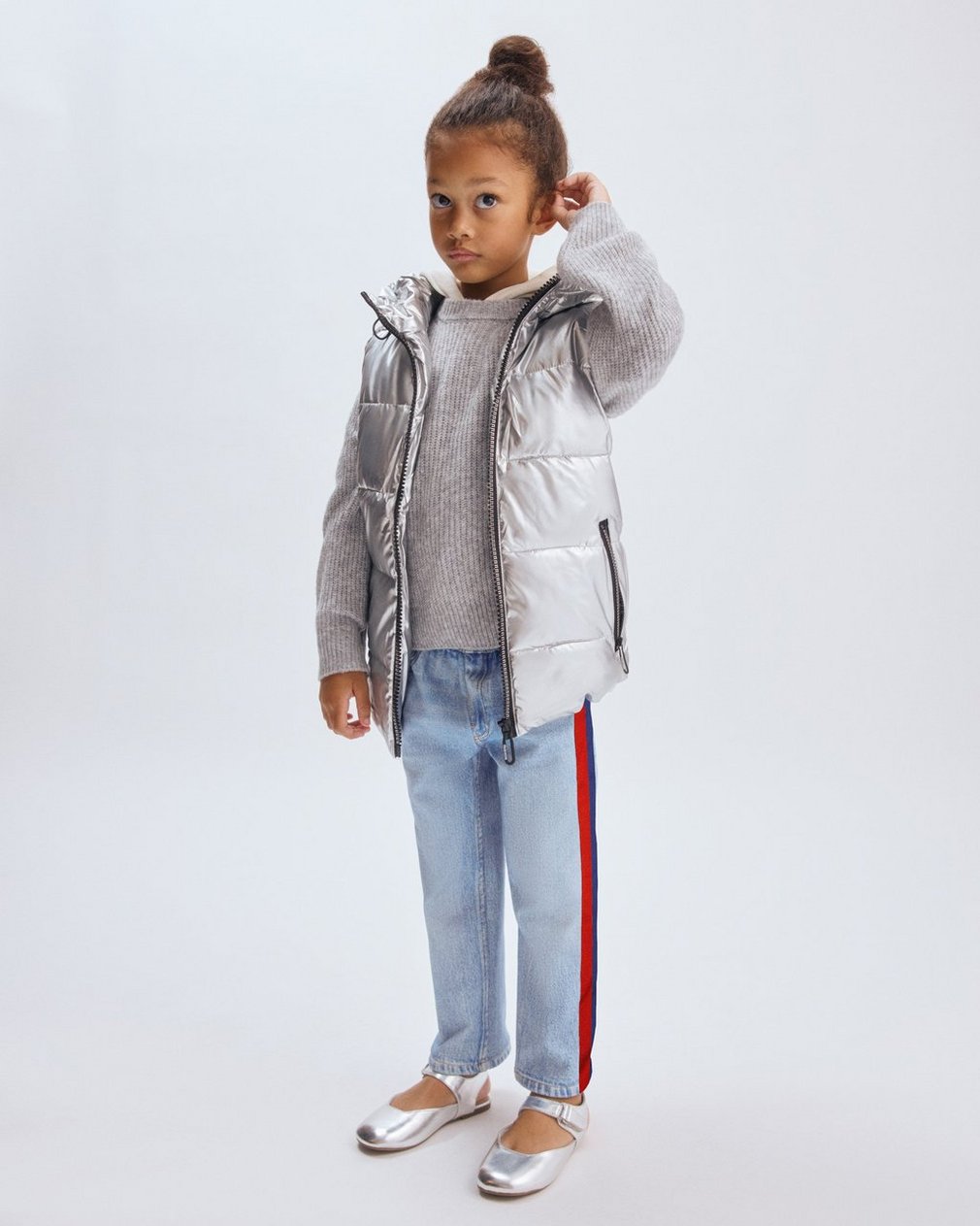 Mini Miramar Track Pants - Coney with Blue & Red Stripe - Image 2